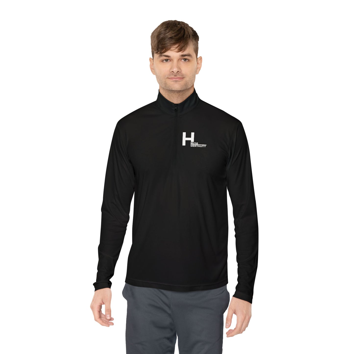 Heather Charcoal Quarter-Zip Pullover
