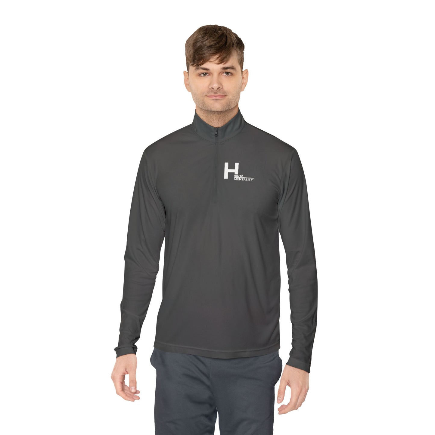 Heather Charcoal Quarter-Zip Pullover